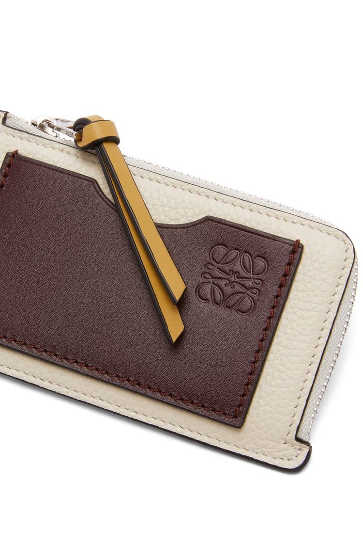 Coin cardholder in soft grained calfskin