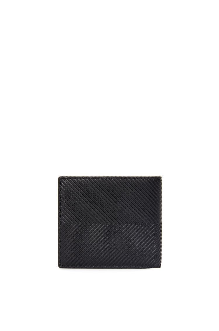 Bifold wallet in textured classic calfskin