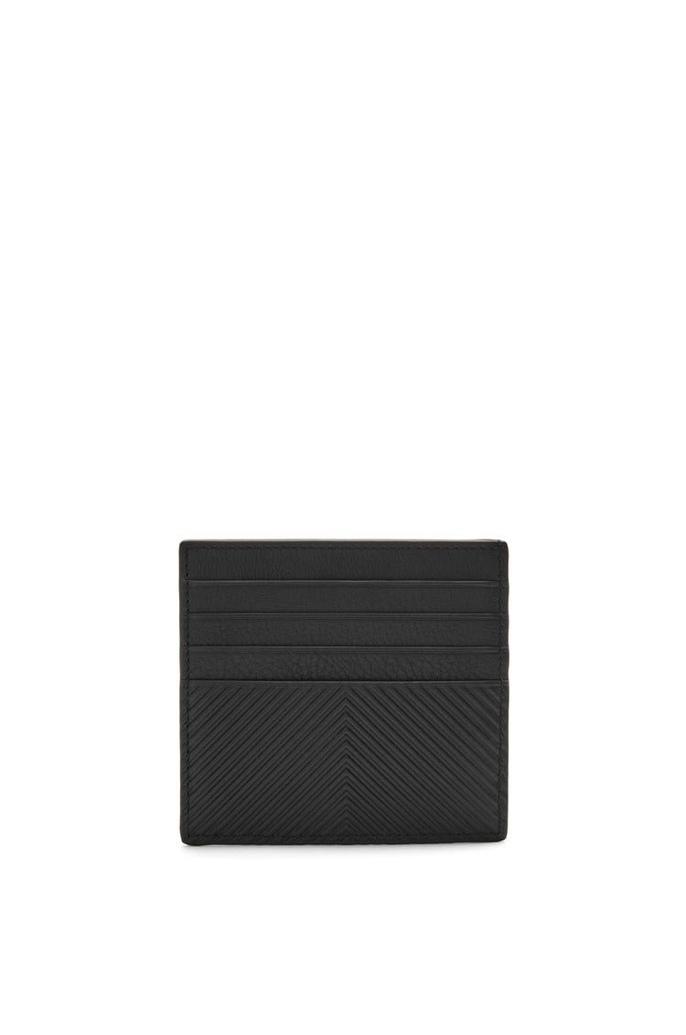 Open cardholder in textured classic calfskin