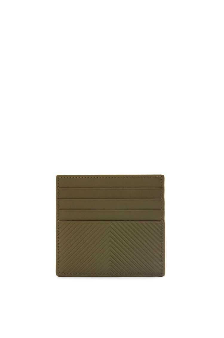 Open cardholder in textured classic calfskin