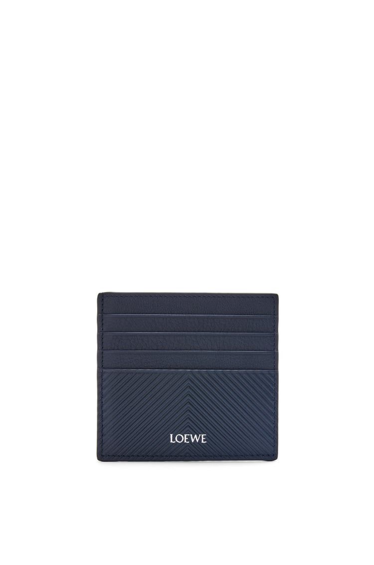 Open cardholder in textured classic calfskin