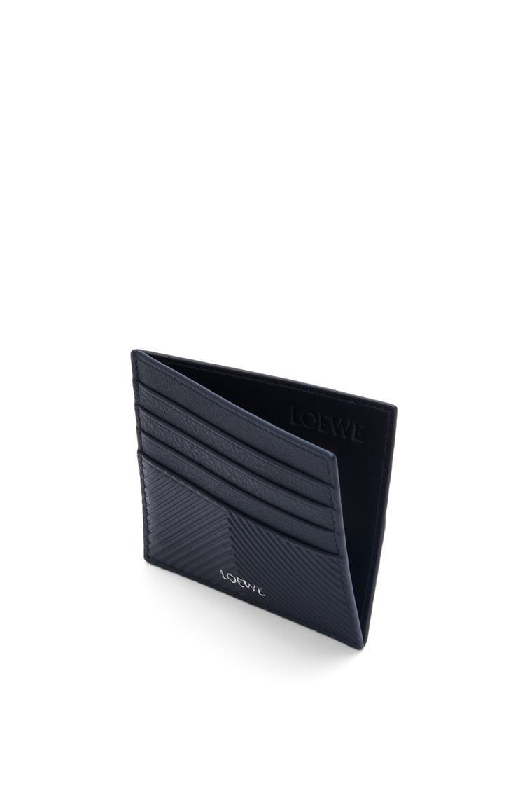 Open cardholder in textured classic calfskin