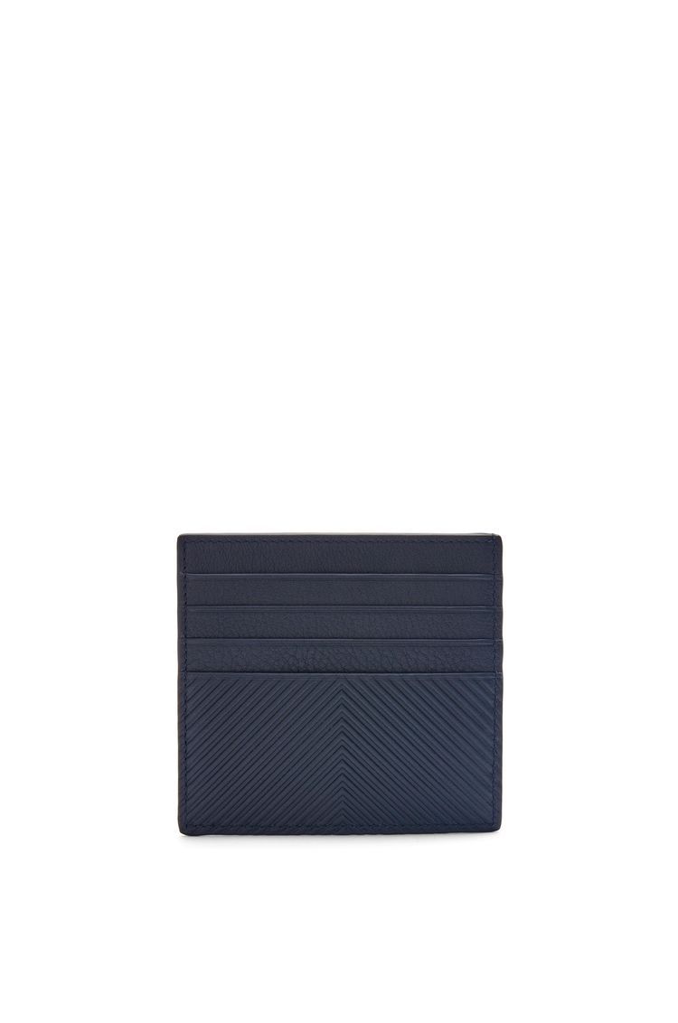 Open cardholder in textured classic calfskin