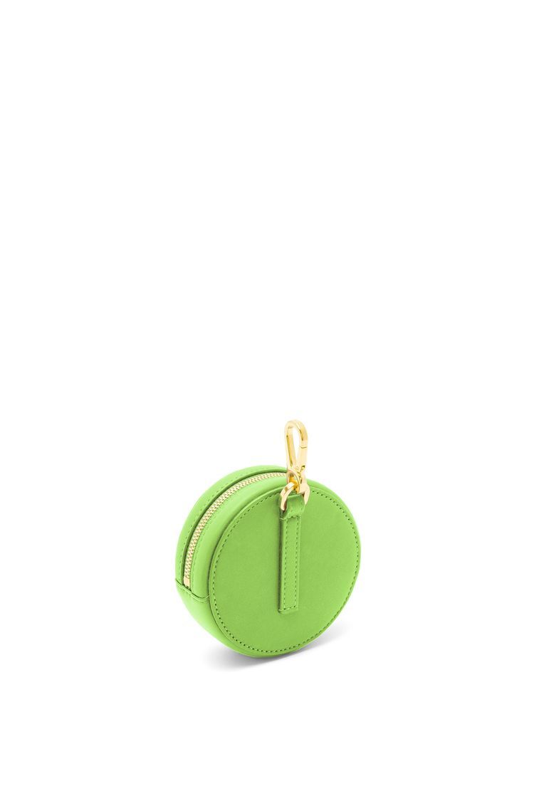 Inflated Anagram cookie charm in silk calfskin