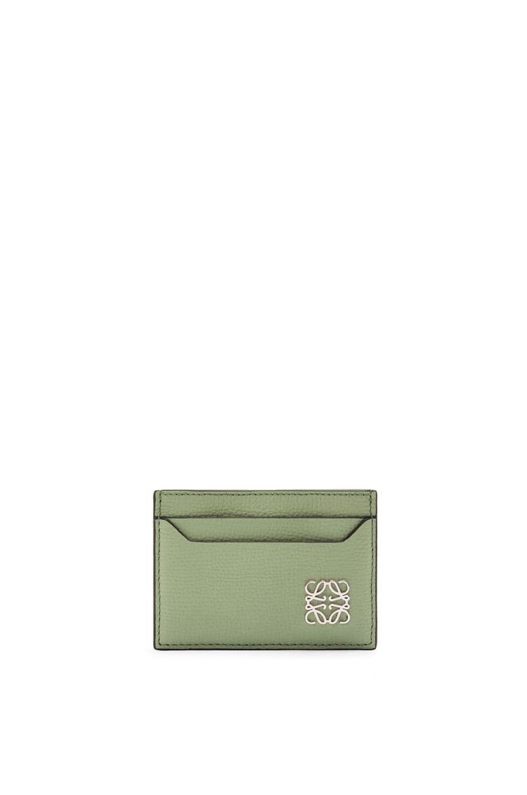 Anagram plain cardholder in pebble grain calfskin