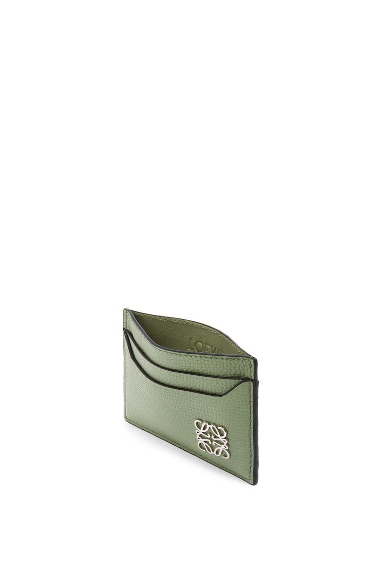 Anagram plain cardholder in pebble grain calfskin