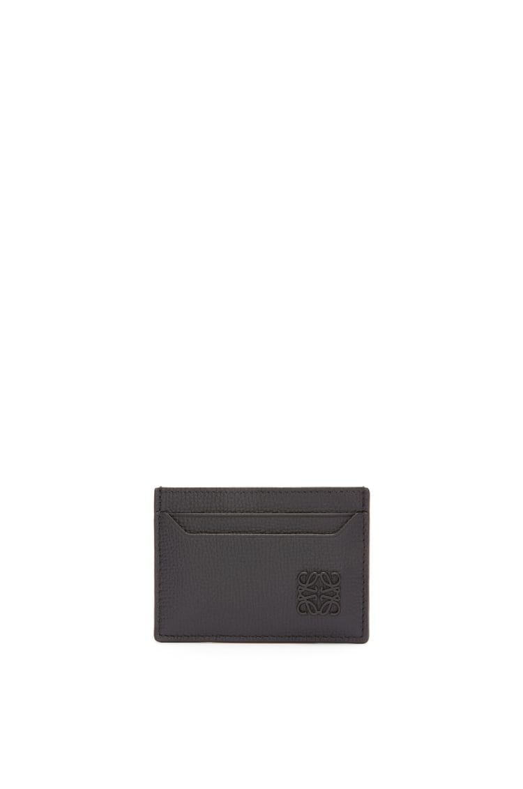 Anagram plain cardholder in pebble grain calfskin