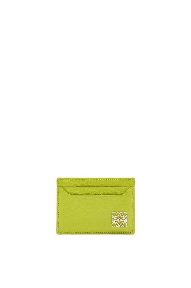 Anagram plain cardholder in pebble grain calfskin