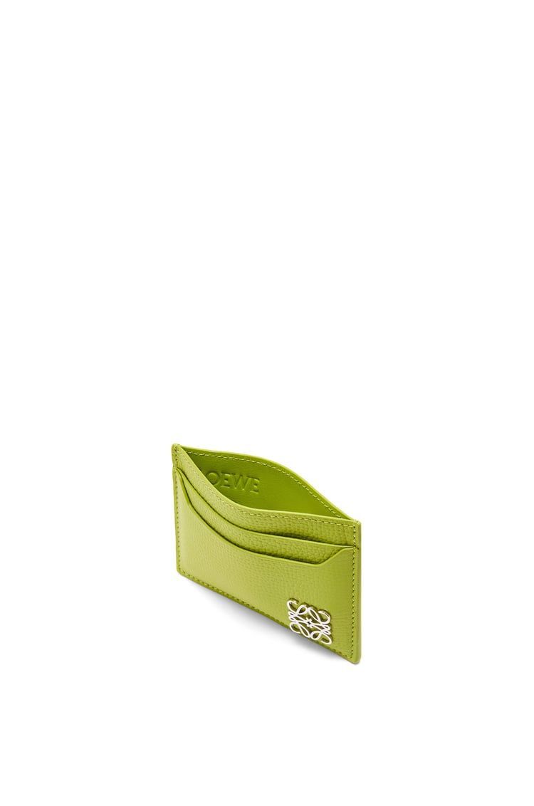Anagram plain cardholder in pebble grain calfskin