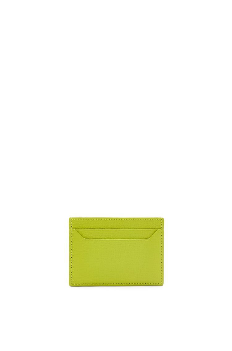 Anagram plain cardholder in pebble grain calfskin