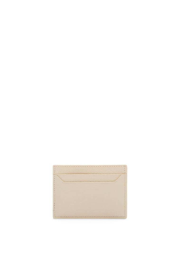Anagram plain cardholder in pebble grain calfskin