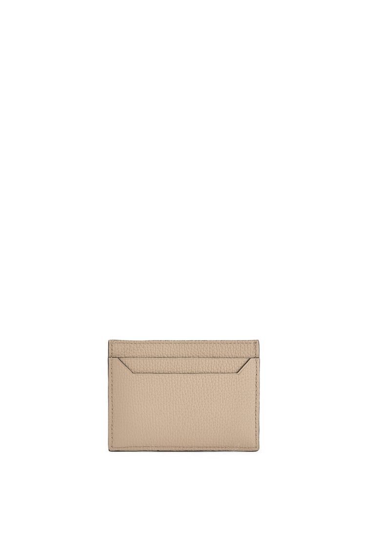 Anagram plain cardholder in pebble grain calfskin
