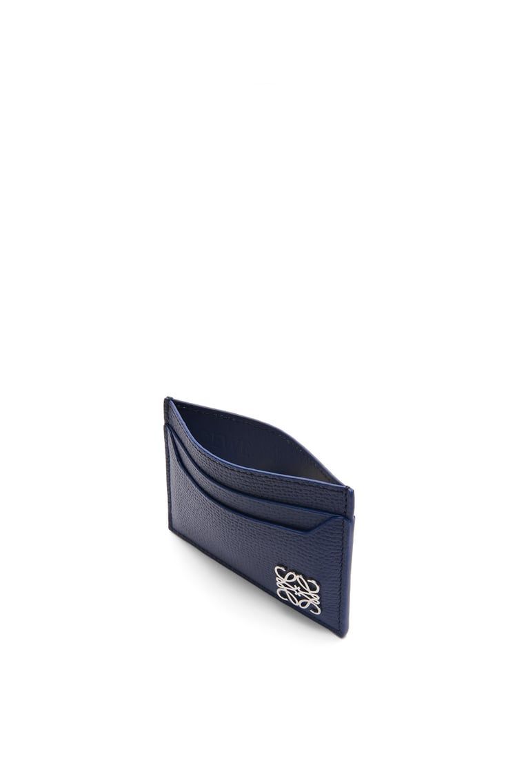Anagram plain cardholder in pebble grain calfskin
