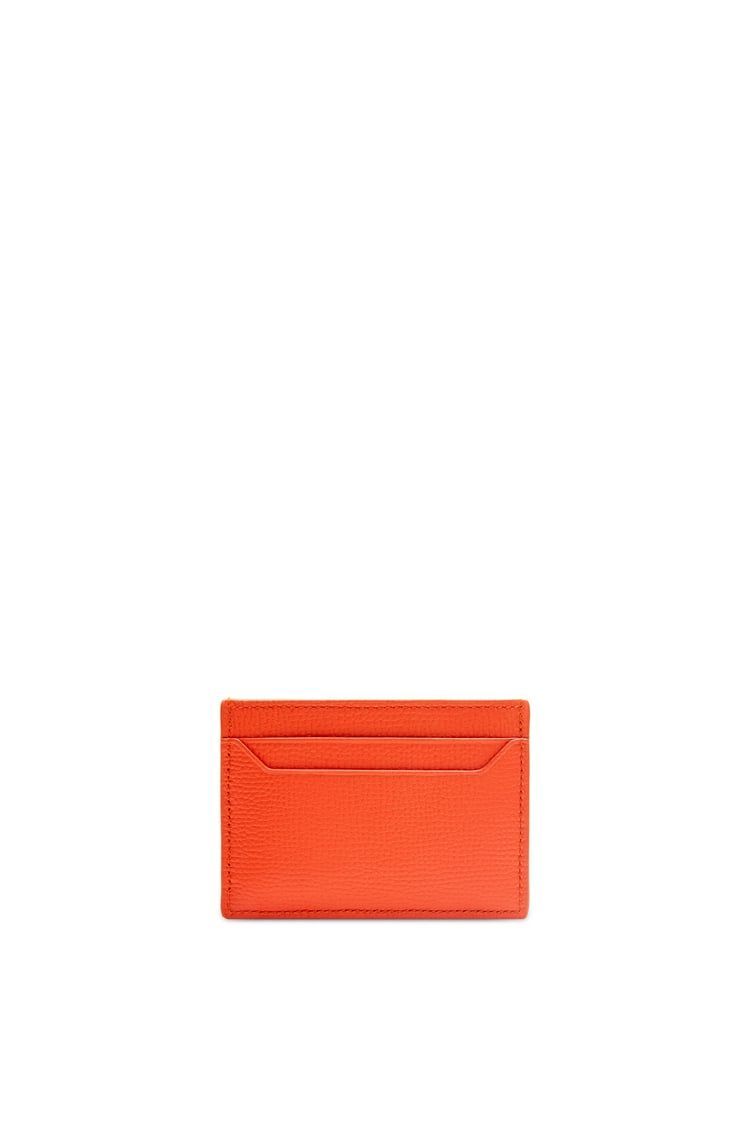 Anagram plain cardholder in pebble grain calfskin