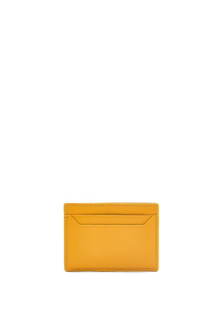Anagram plain cardholder in pebble grain calfskin