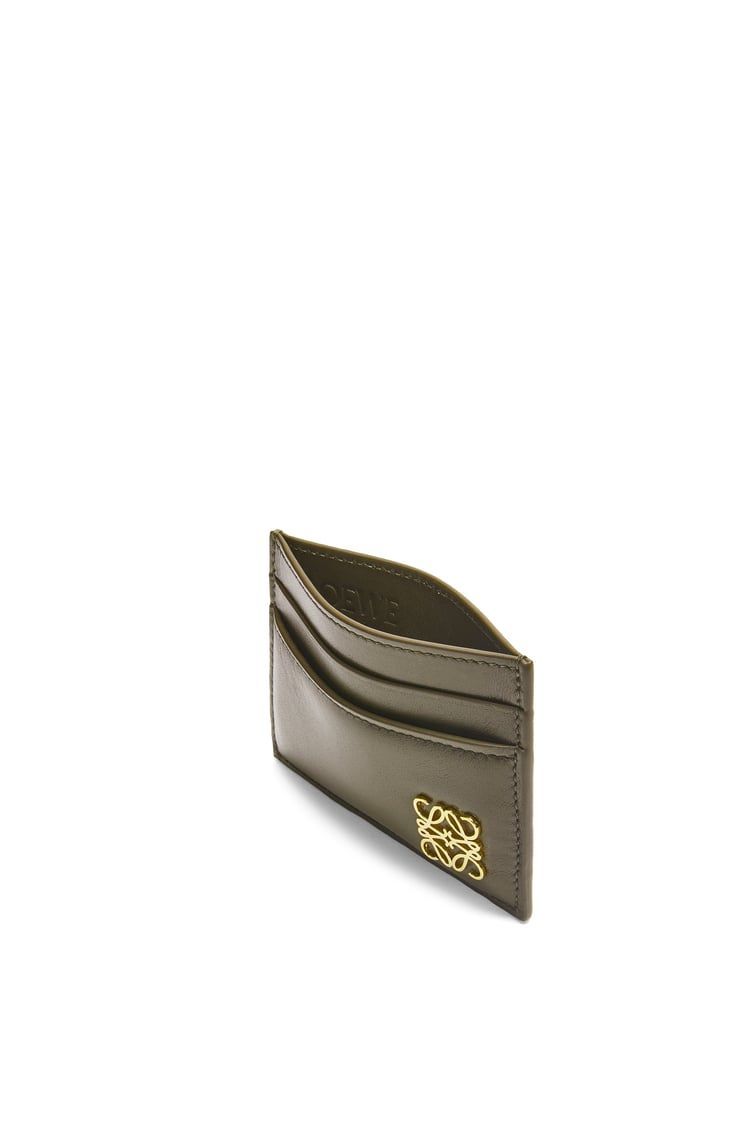 Puffer Anagram plain cardholder in shiny nappa calfskin