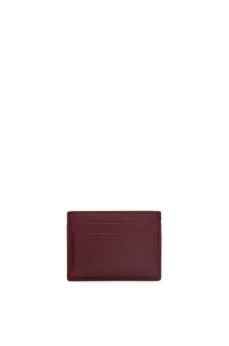 Puffer Anagram plain cardholder in shiny nappa calfskin