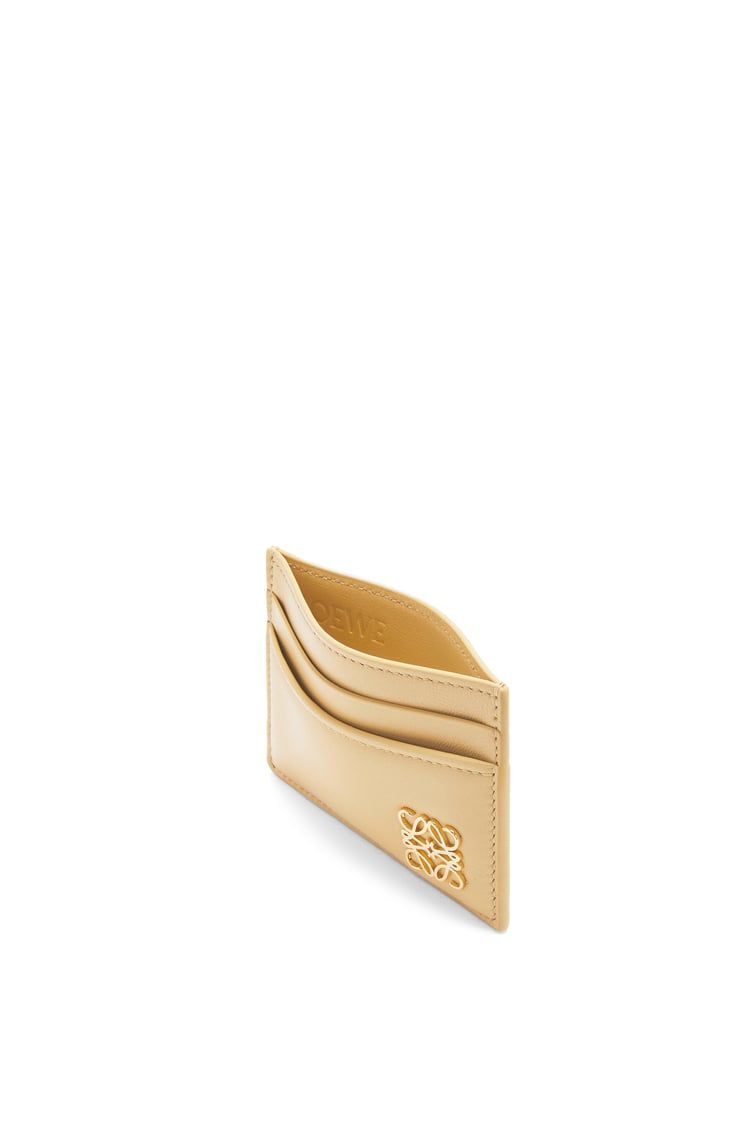 Puffer Anagram plain cardholder in shiny nappa calfskin