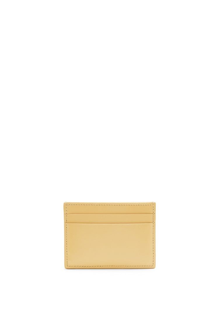 Puffer Anagram plain cardholder in shiny nappa calfskin