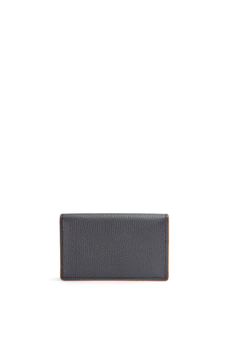 Anagram business cardholder in pebble grain calfskin
