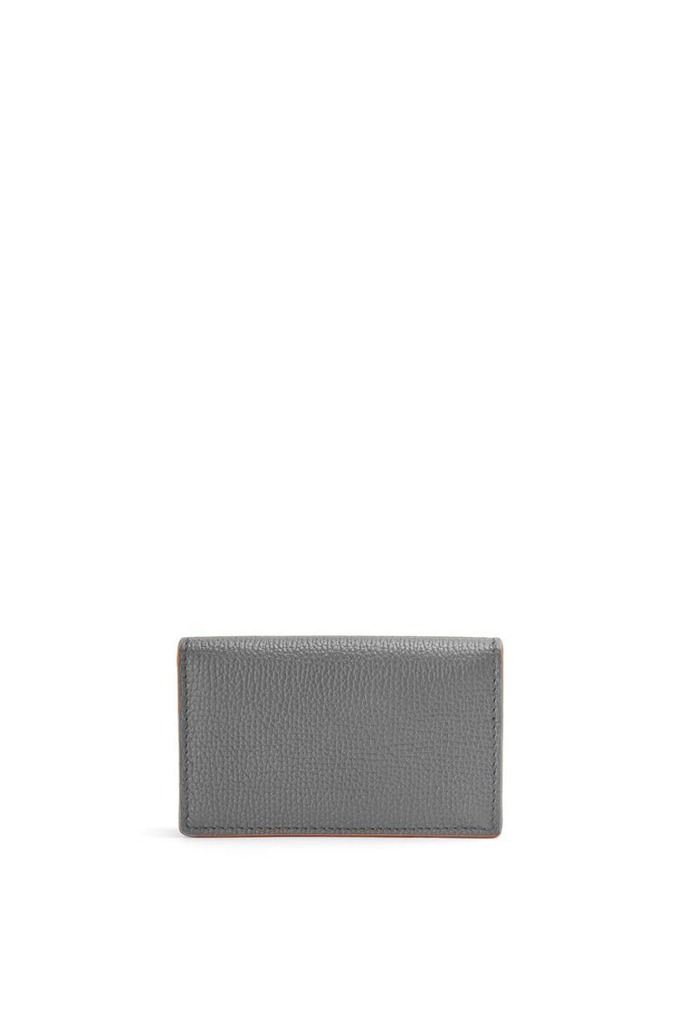 Anagram business cardholder in pebble grain calfskin