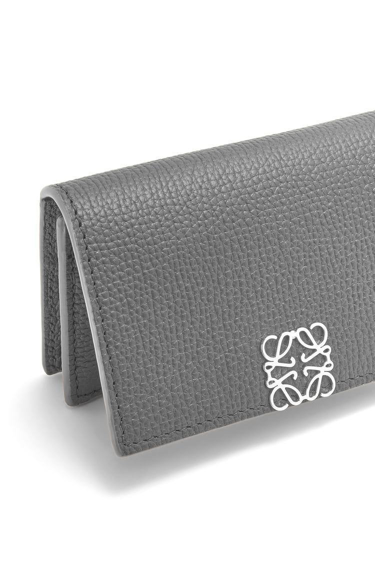 Anagram business cardholder in pebble grain calfskin