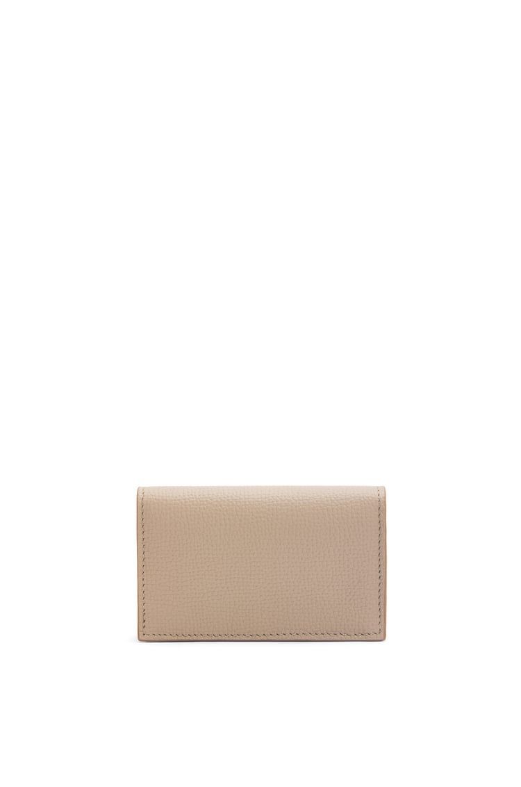 Anagram business cardholder in pebble grain calfskin