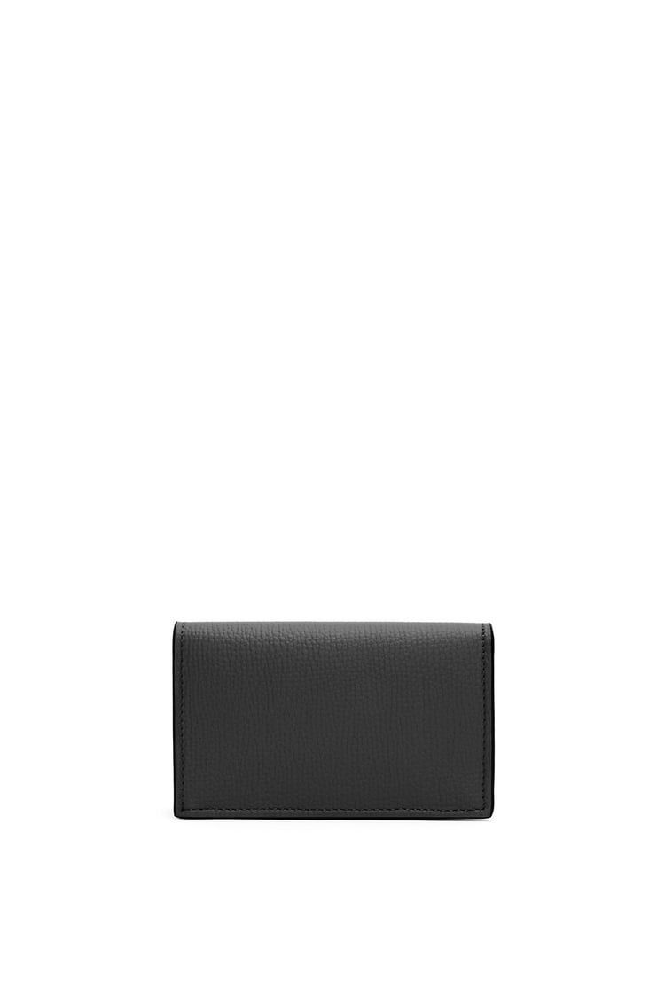 Anagram business cardholder in pebble grain calfskin