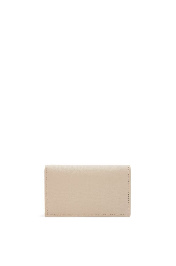Anagram business cardholder in pebble grain calfskin