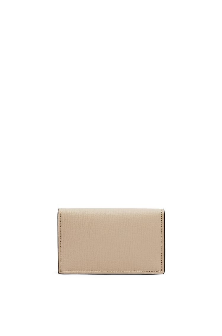 Anagram business cardholder in pebble grain calfskin