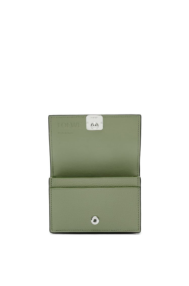 Anagram business cardholder in pebble grain calfskin