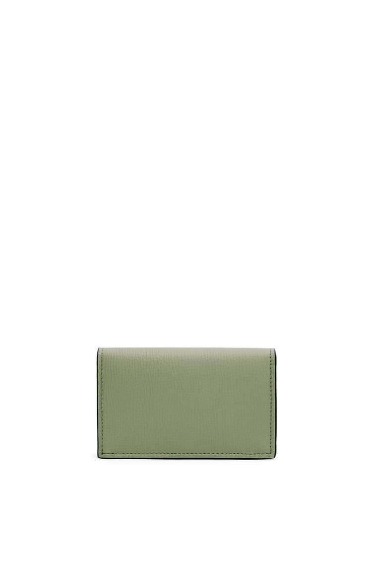 Anagram business cardholder in pebble grain calfskin