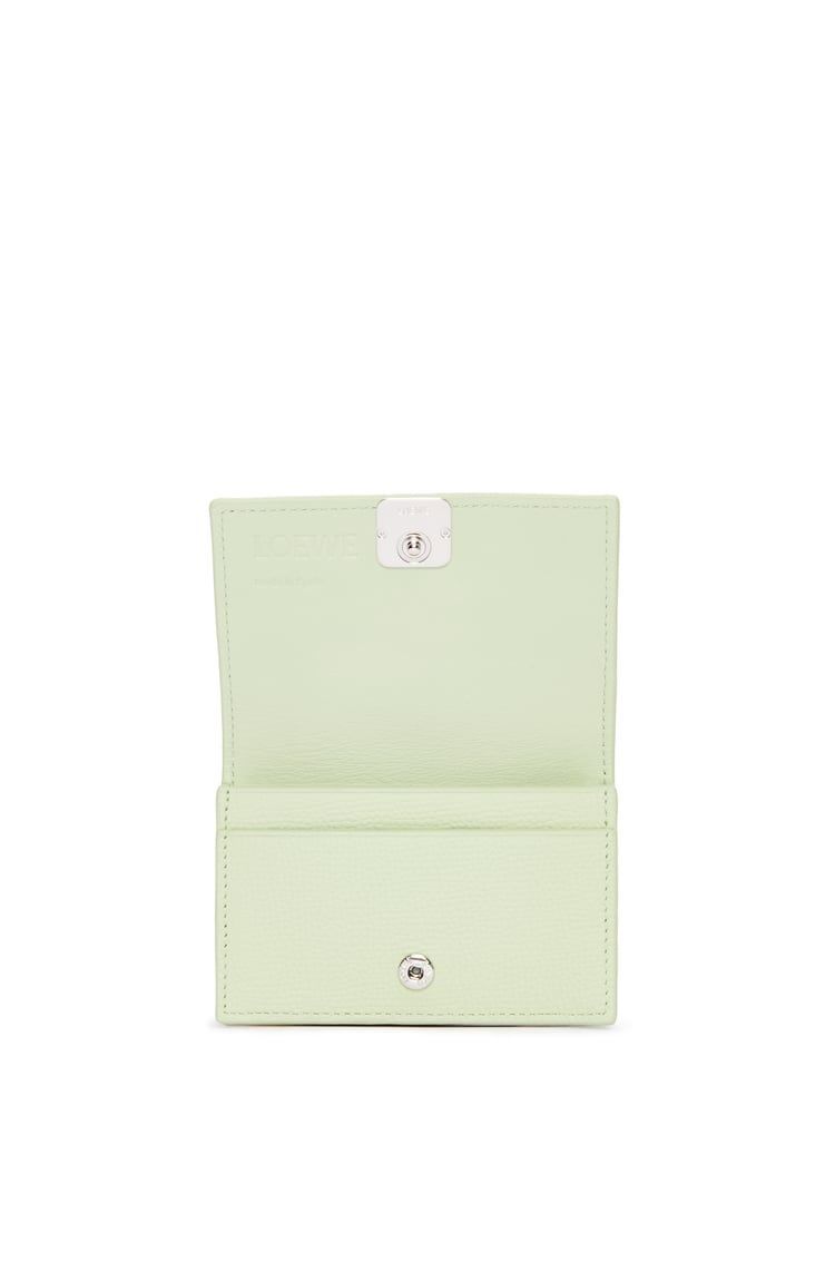 Anagram business cardholder in pebble grain calfskin