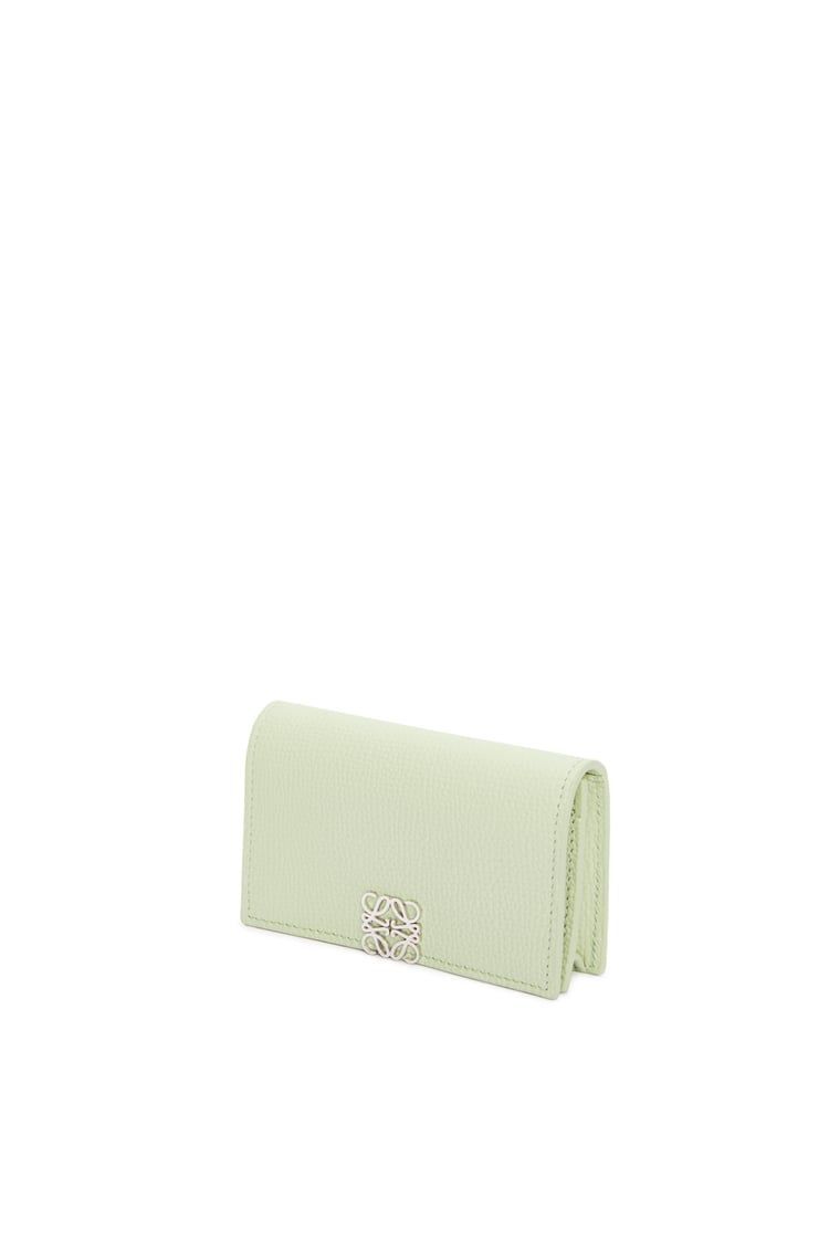Anagram business cardholder in pebble grain calfskin
