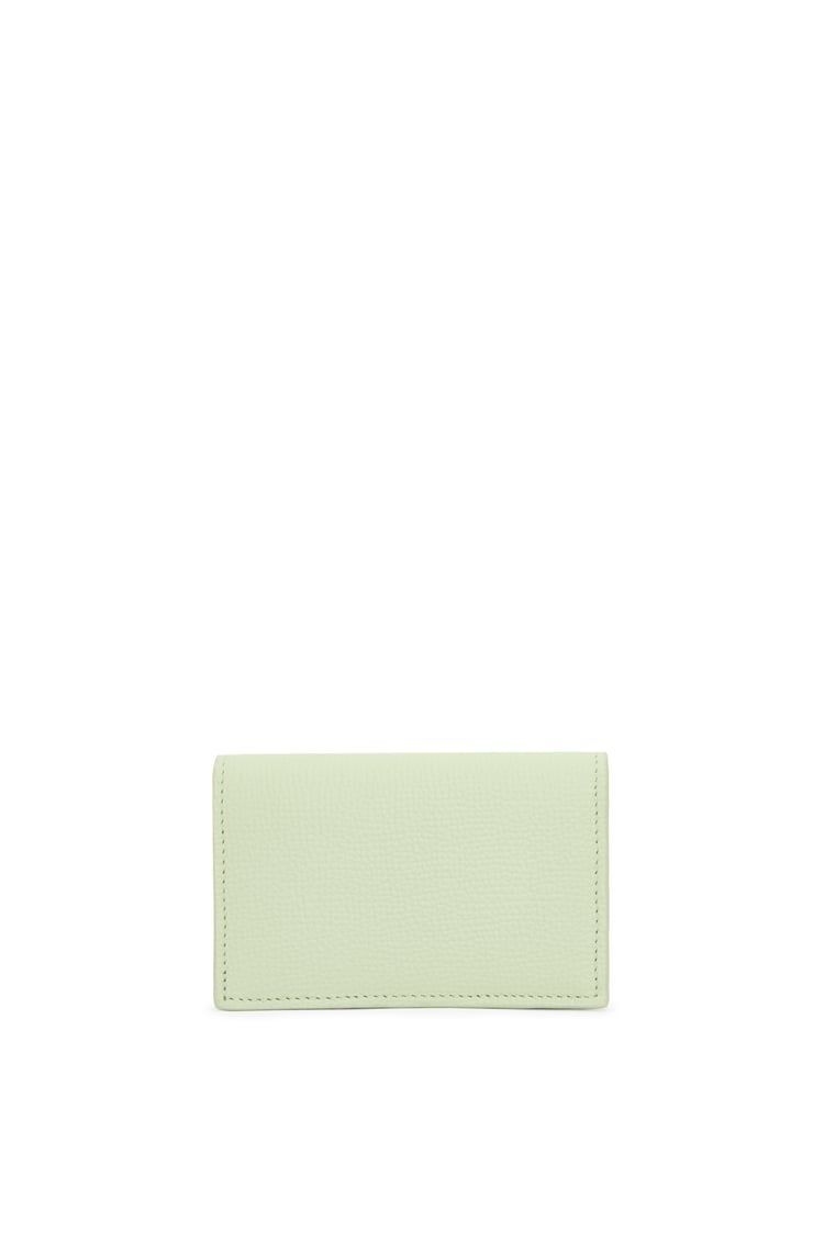 Anagram business cardholder in pebble grain calfskin