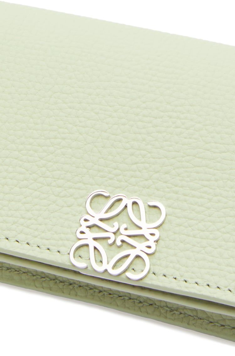 Anagram business cardholder in pebble grain calfskin