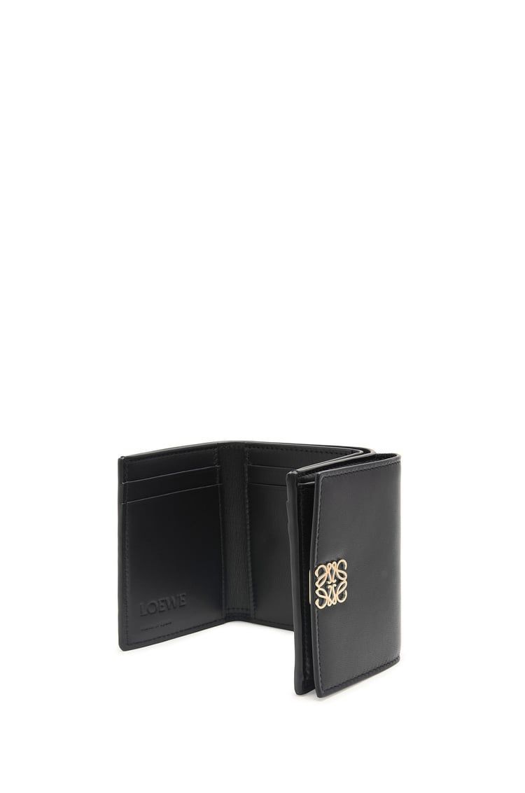Puffer Anagram trifold wallet in shiny nappa calfskin