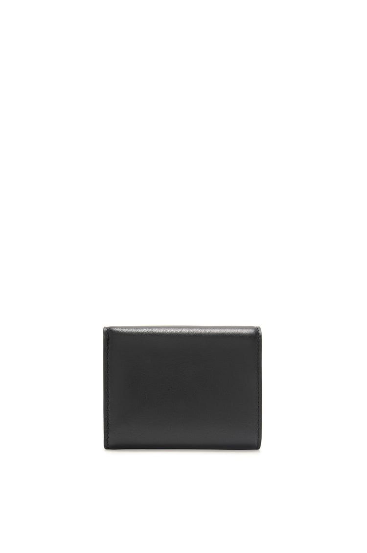 Puffer Anagram trifold wallet in shiny nappa calfskin