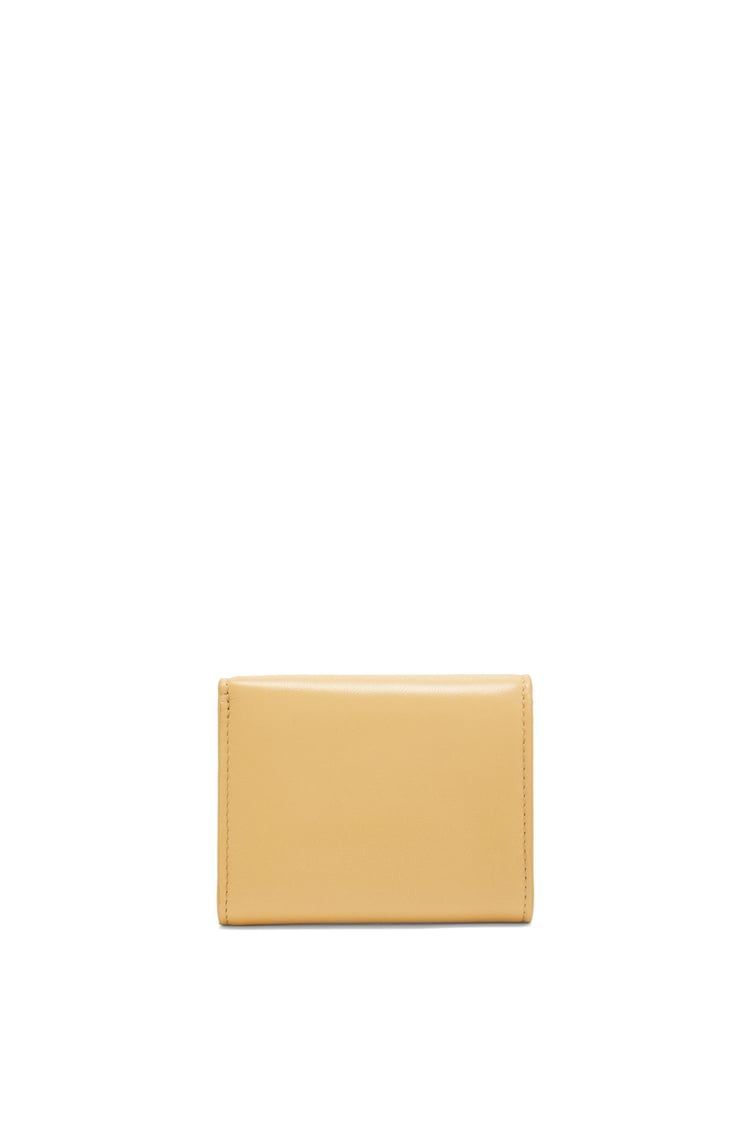 Puffer Anagram trifold wallet in shiny nappa calfskin