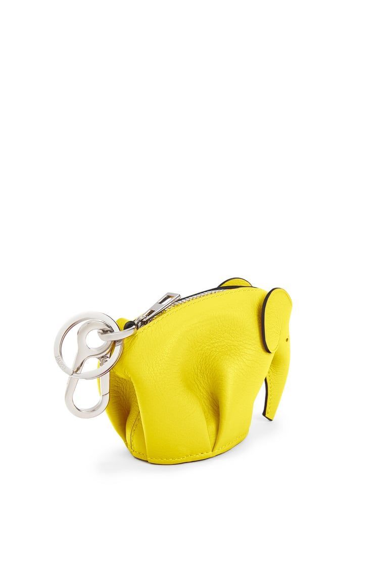 Elephant charm in classic calfskin
