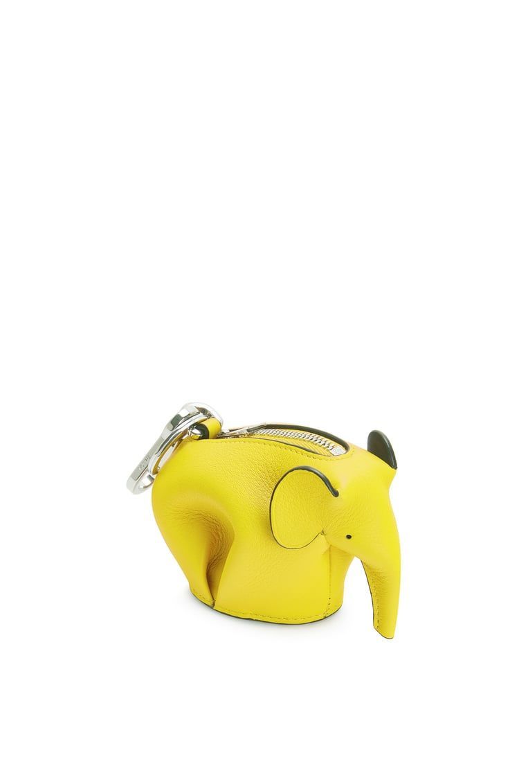 Elephant charm in classic calfskin