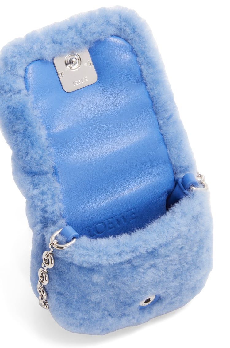 Puffer Goya case in shearling