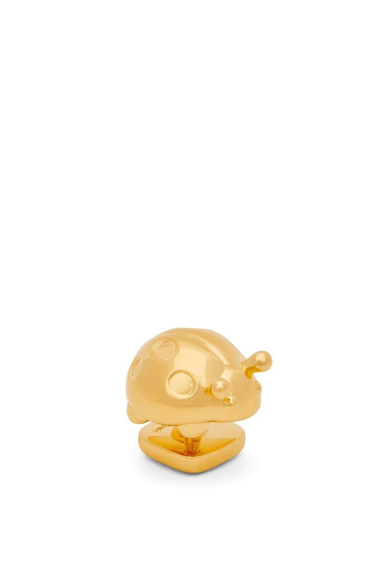 Ladybug pin in brass