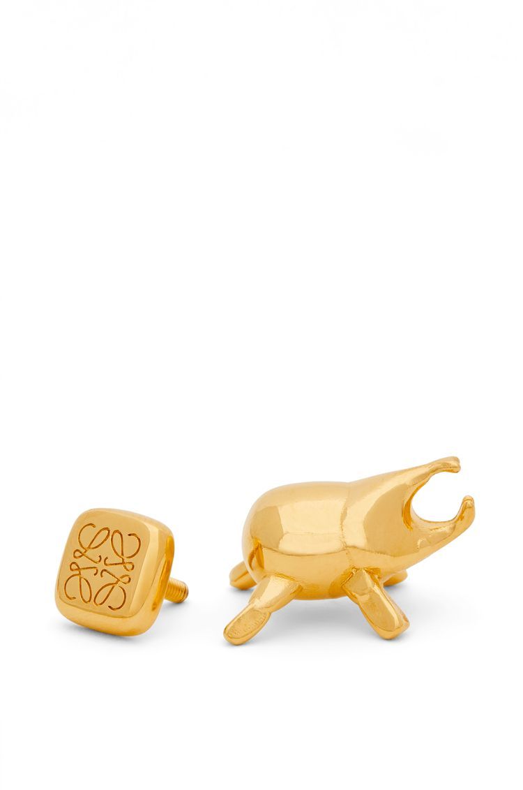Beetle pin in brass