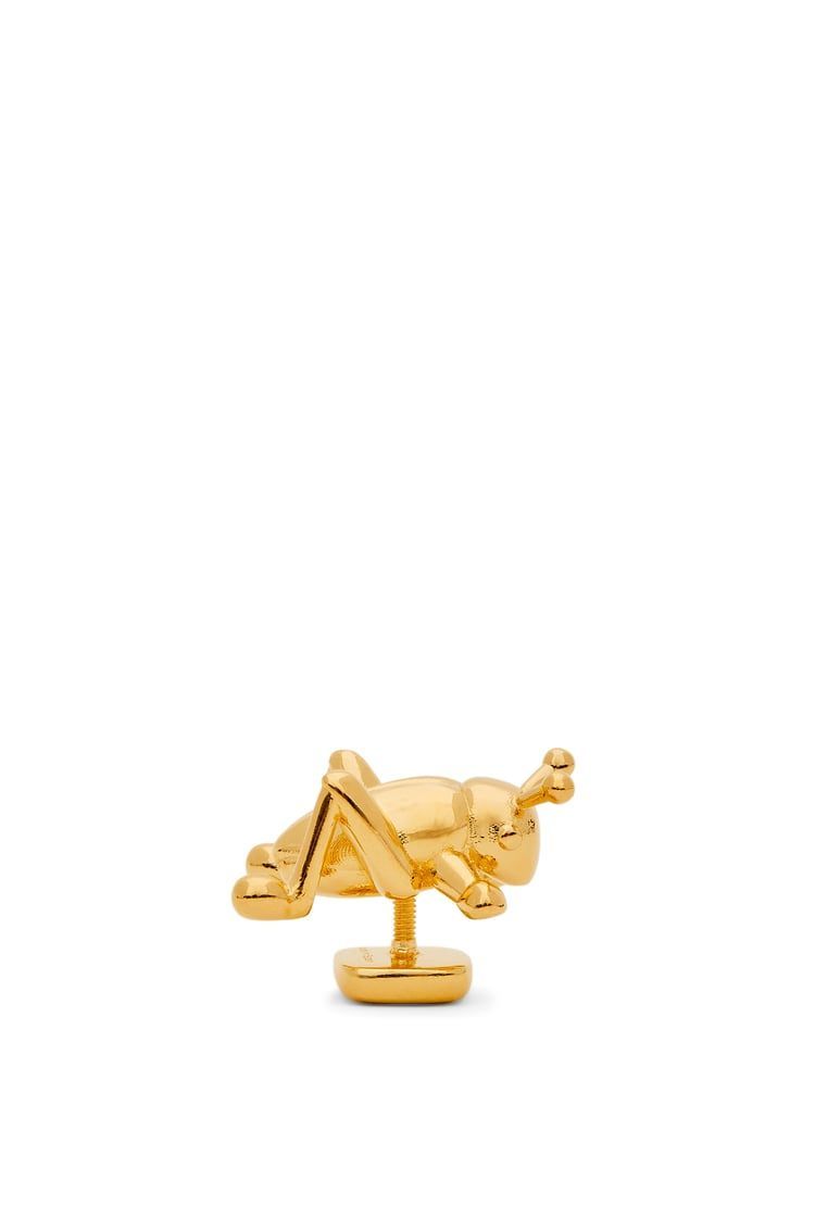 Grasshopper pin in brass