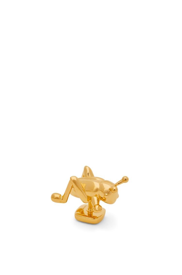 Grasshopper pin in brass