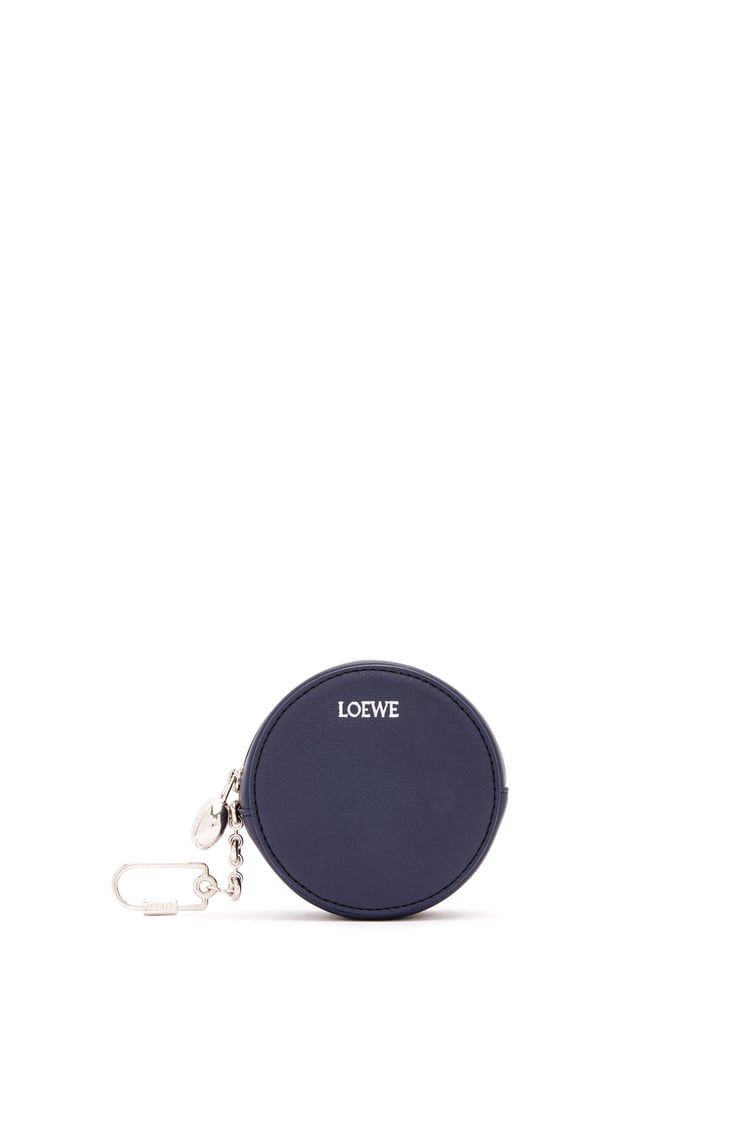 Pebble cookie key holder in shiny nappa calfskin