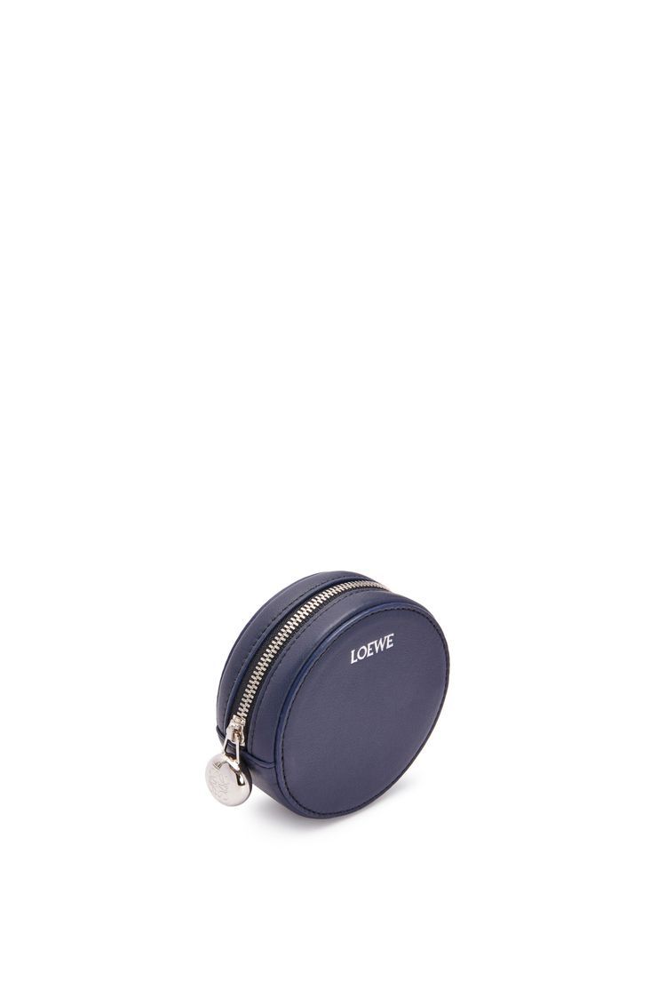 Pebble cookie key holder in shiny nappa calfskin
