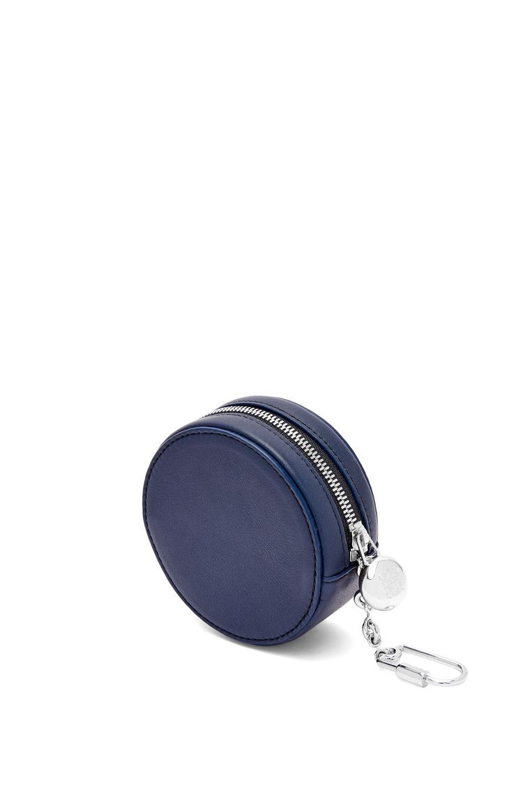 Pebble cookie key holder in shiny nappa calfskin