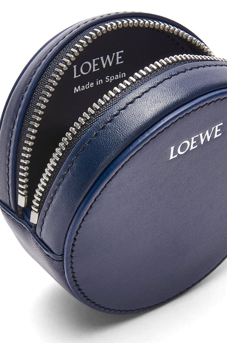 Pebble cookie key holder in shiny nappa calfskin